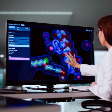 Chemical Structure on Computer Screen