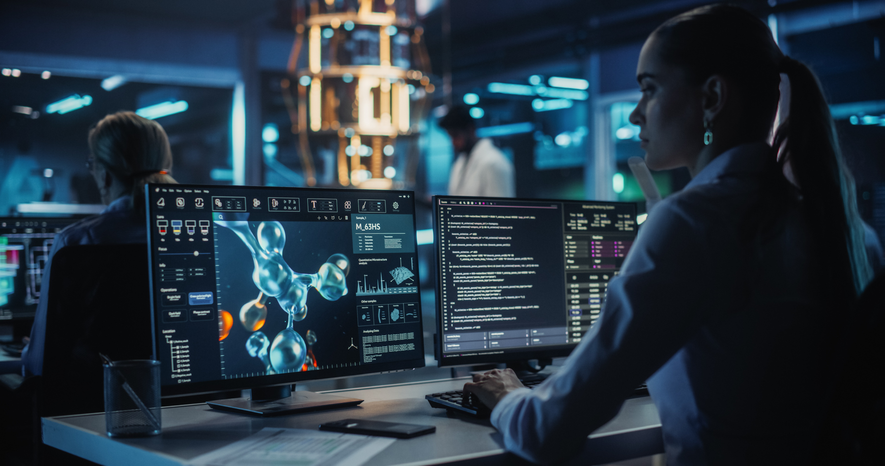 Chemical Structure on Computer Screen