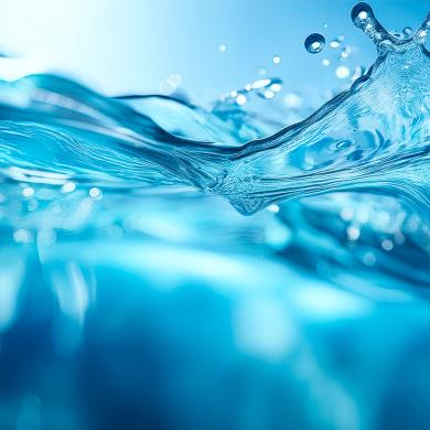 Water representing treatment of PFAS in water.