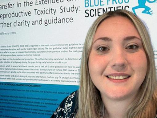 Sophie & Poster Relating to Reproductive Toxicology