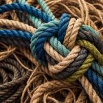 Tangled ropes representing consortium disputes.